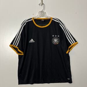 Vintage Adidas Germany National Team Training Jersey 2003 Black Gold Mens XL